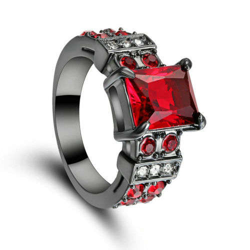 Red Crystal Ring - Size 7