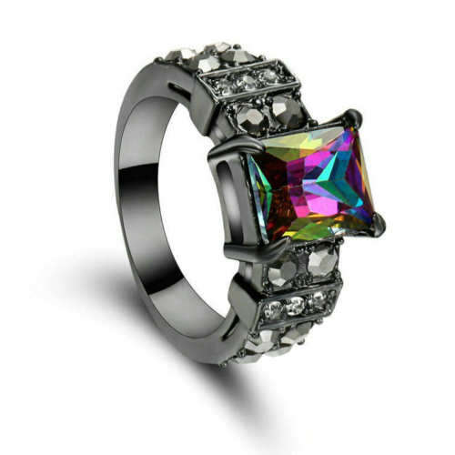 Beautiful Rainbow Crystal Ring