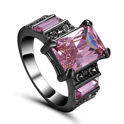 Pink Crystal Ring - Size 7