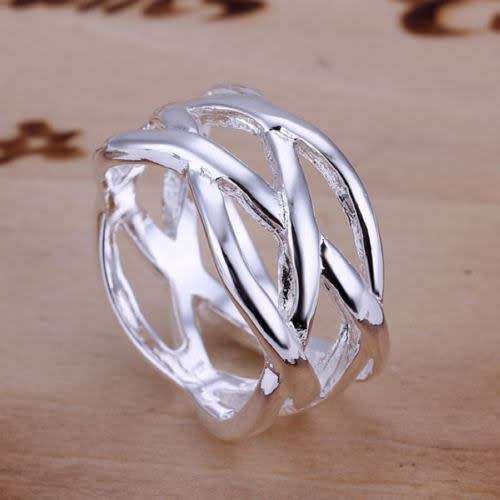 Women's Silver Plated Fashion Ring - Size 8