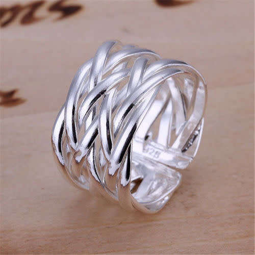 Women's Silver Plated Fashion Ring - Size 7