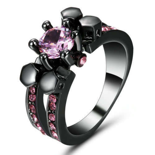 Women's Pink Crystal Ring - Size 6