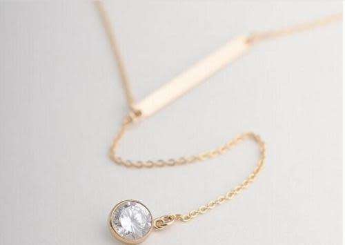 Gorgeous Gold Plated Crystal Necklace