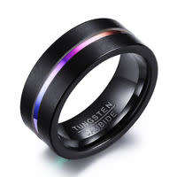 Men's Black Fashion Ring - Size 13