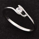 White Gold Filled CZ Ring Ring - Size 5 1/4 (K)