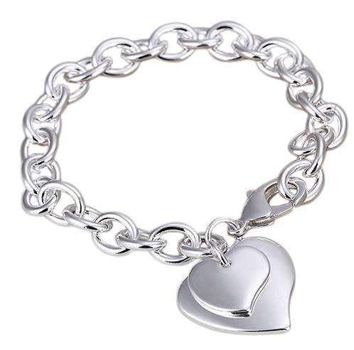 Elegant Double Heart Bracelet