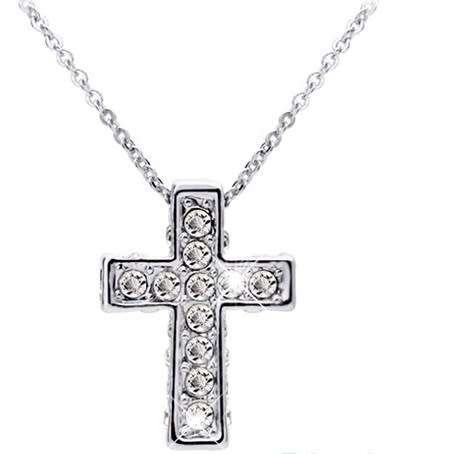 Beautiful Crystal Cross Necklace