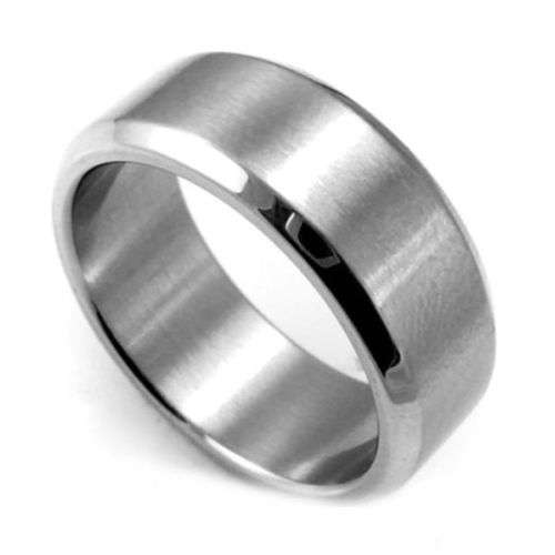 Men's Stainless Steel (Silver Color) Ring - Size 6