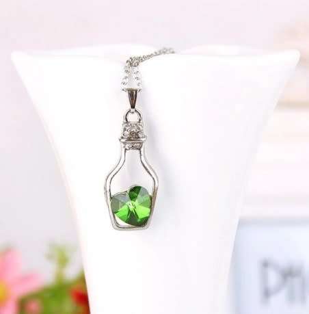 Beautiful Green Crystal Necklace
