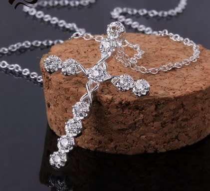 Beautiful Crystal Cross Necklace