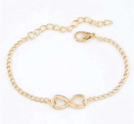 Infinity Fashion Bracelet (Color - Gold)