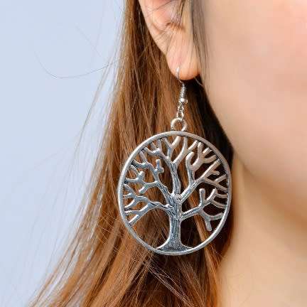 Beautiful Tree of Life Earring Set