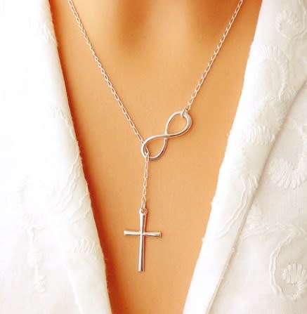 Beautiful Infinity Cross Necklace