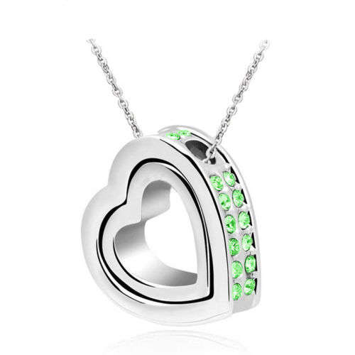 Beautiful Crystal Heart Necklace