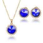 Gorgeous Blue Crystal Jewellery Set