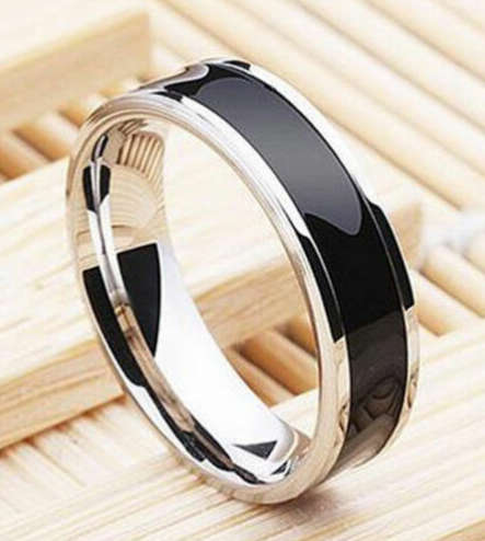 Elegant Stainless Steel Ring - Size 9 1/2