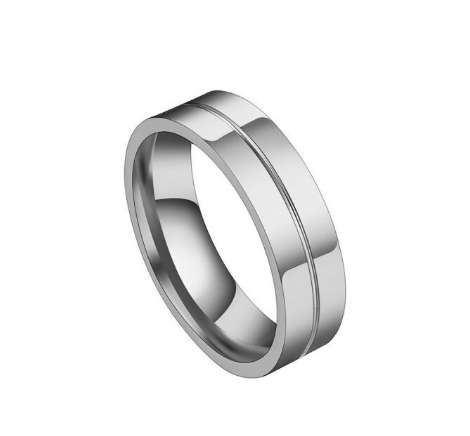 Men`s Stainless Steel Ring - Size 11