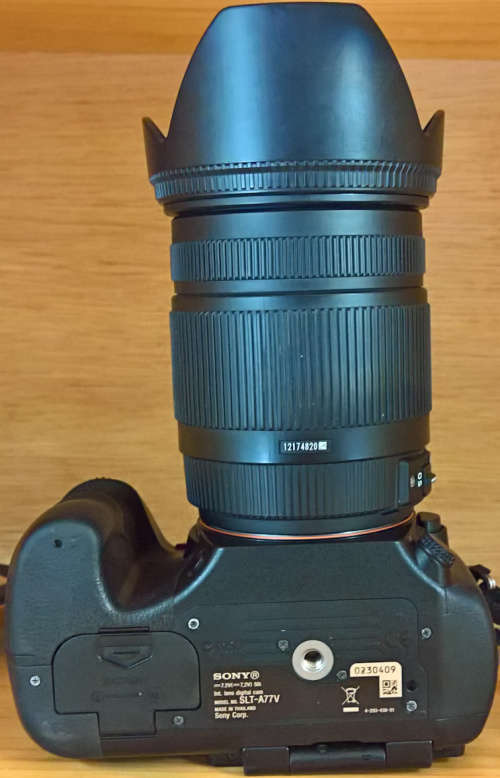 Sony Alpha SLT-A77V /w Sigma 18-250mm F3.5-6.3 DC OS HSM Lens