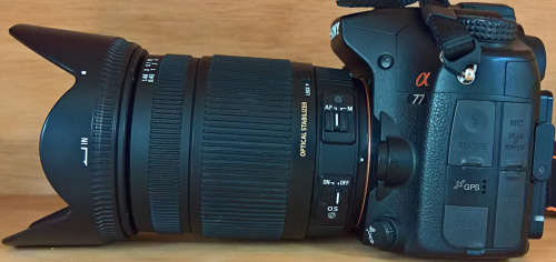 Sony Alpha SLT-A77V /w Sigma 18-250mm F3.5-6.3 DC OS HSM Lens