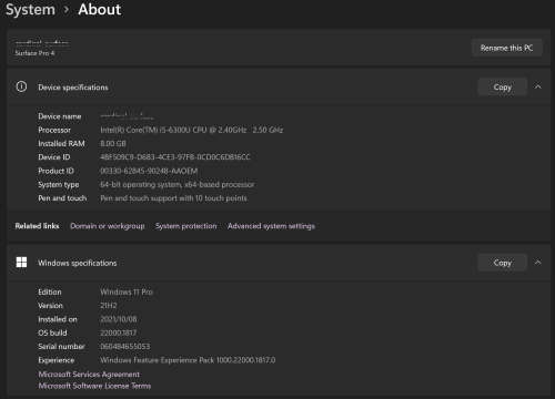 Microsoft Surface Pro 4, with Type Cover, and Arc Mouse