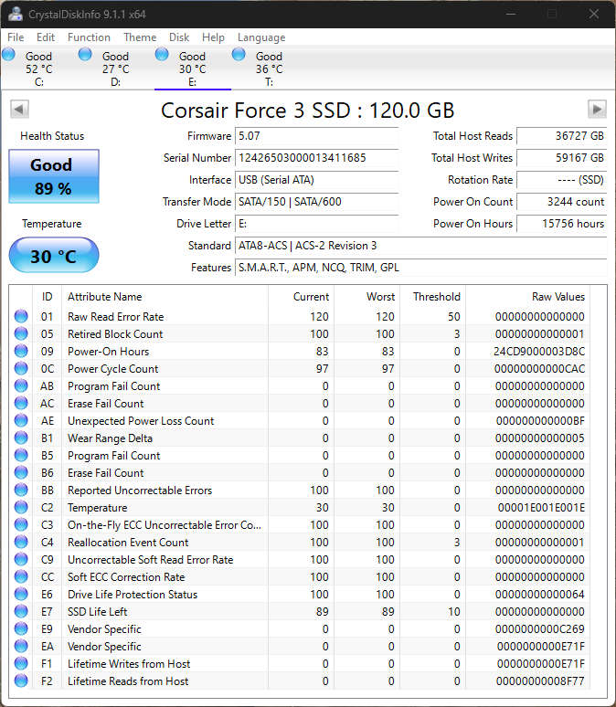 Corsair Force Series 3 120GB SSD