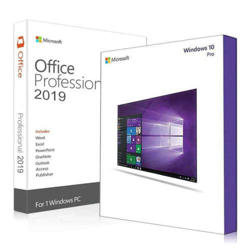 Office professional 2019 and windows 10 professional