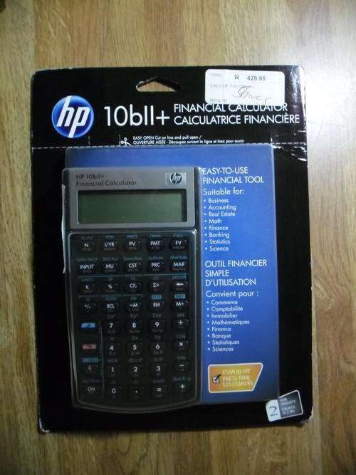 HP 10bII Financial Calculator