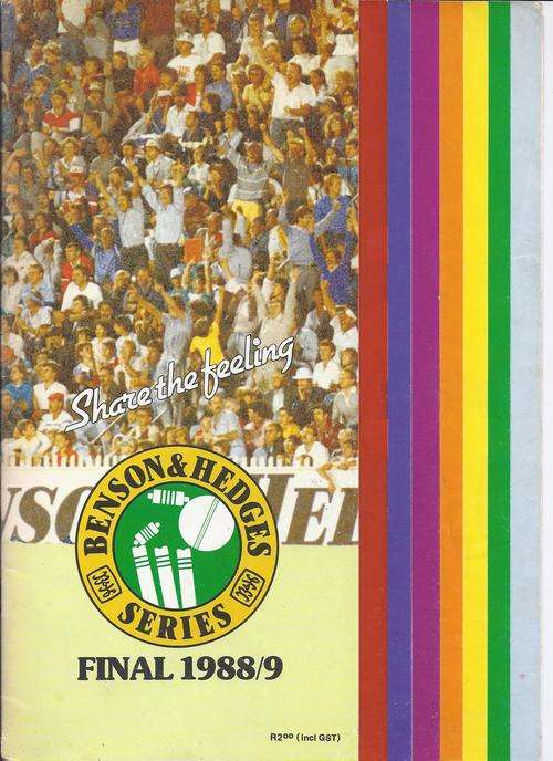 B & H Final programme 1988/89