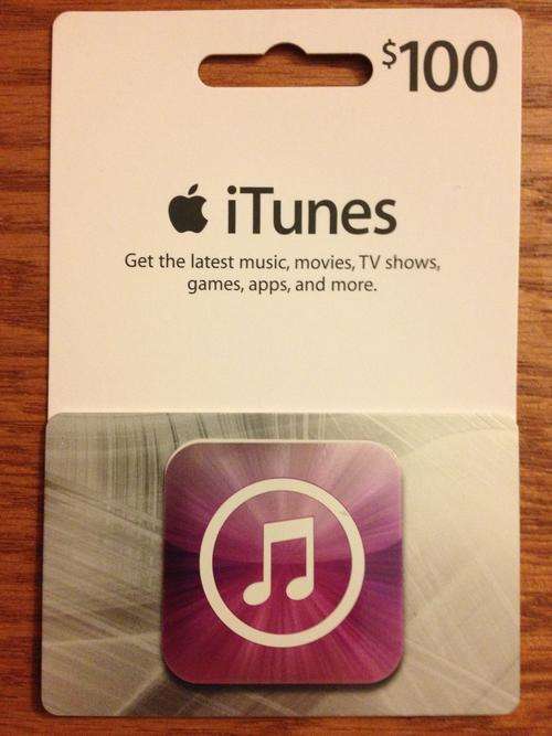 US iTunes Gift Card - $100 - Redeemable at US Apple iTunes Store Only