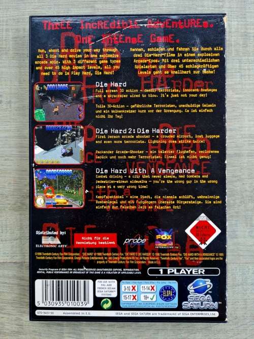 Die Hard Trilogy - Sega Saturn