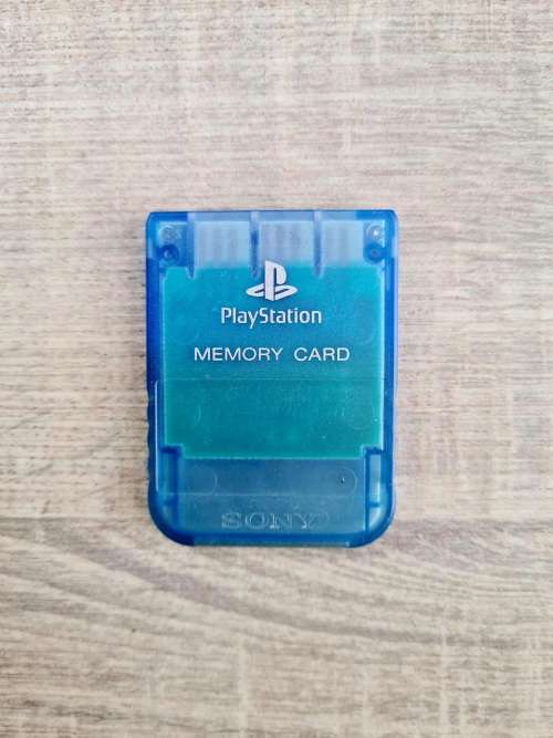 Official PS1 blue memory card