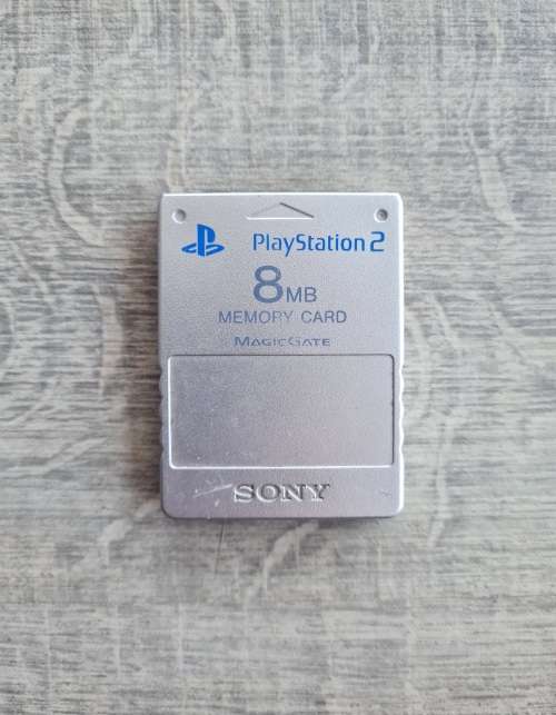 Silver PS2 Memory Card
