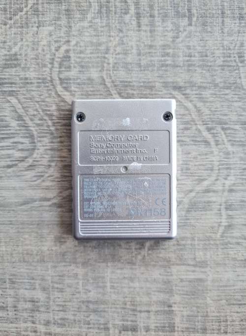 Silver PS2 Memory Card