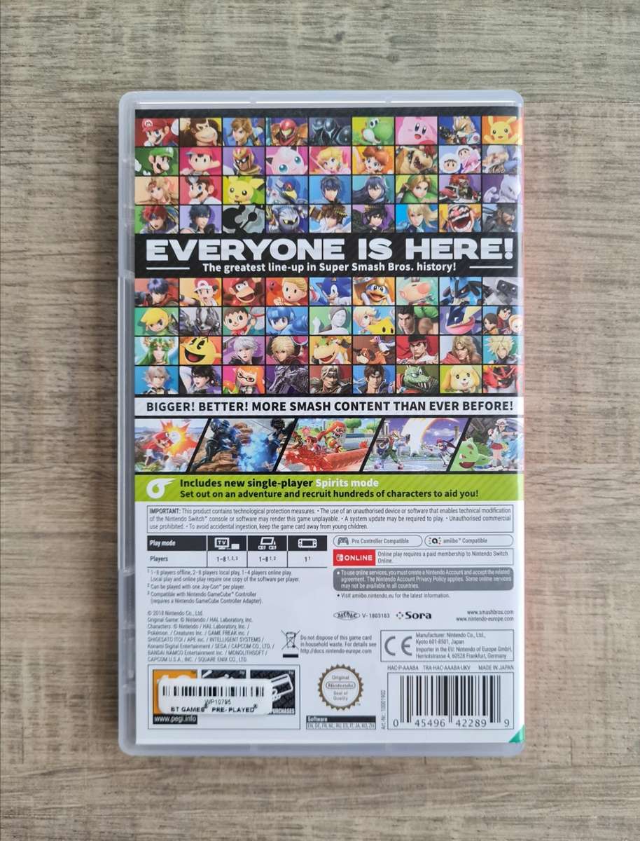 Super Smash Bros Ultimate - Nintendo Switch.