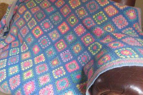 Crochet blanket - granny squares - 115 x 175cm