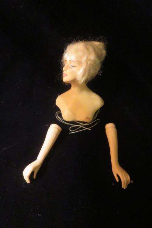 Boudoir/ lamp doll parts - wax over chalk