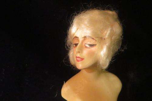 Boudoir/ lamp doll parts - wax over chalk