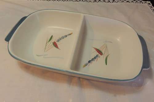 Denby Stoneware dish - wheat - 30cm from handle to handle