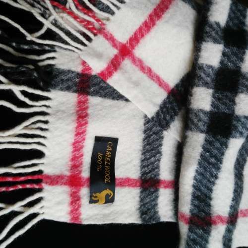 Camel wool scarf - very warm -  as new