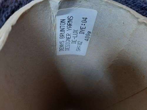 Large ball of Charcoal yarn - Denys Brunton designer yarns - De lux - 4 ply- 400g