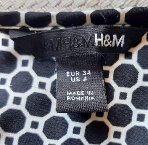 HandM dress - black and white - sizs 34