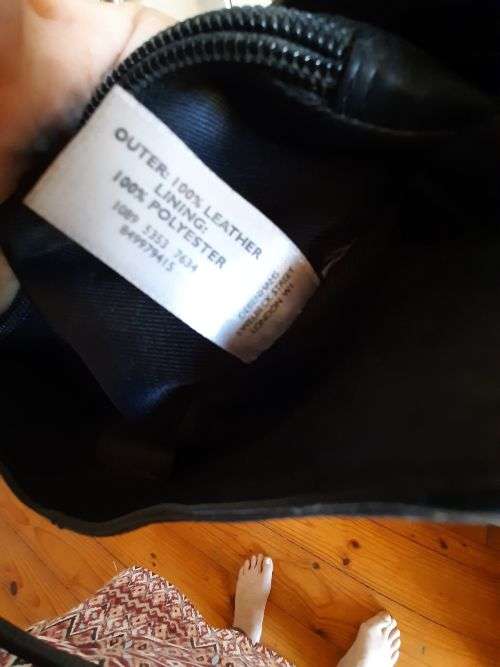 Small black leather handbag - Debenhams