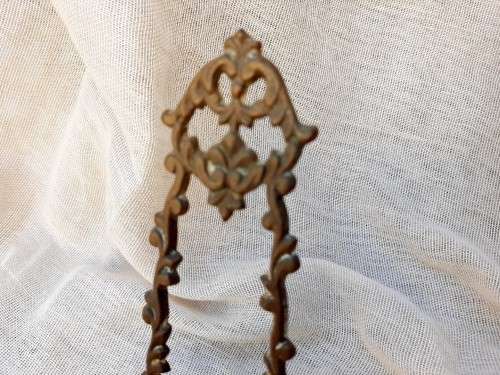 Small brass easel, picture stand - 16 cm high