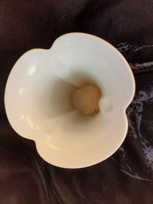 Arzberg porcelain vase - white - 20cm high