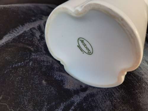 Arzberg porcelain vase - white - 20cm high