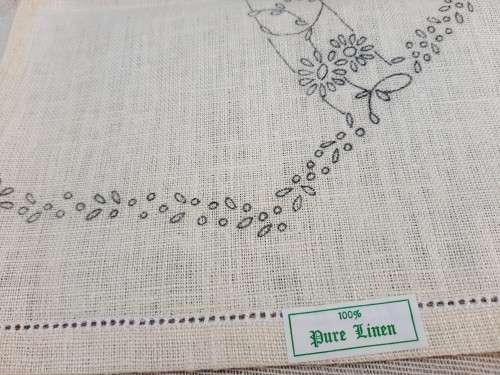 Stamped linen - Regal 3087 pattern - 31 x 46cm