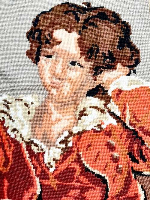 Completed tapestry-  son of the artist