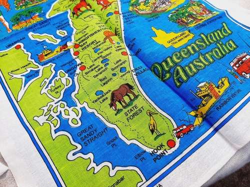 Fraser Island towel - linen/cotton - 80 x 46cm