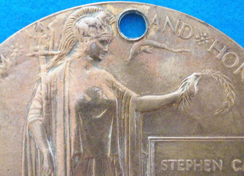 World War 1 commemorative plaque - also known as death penny