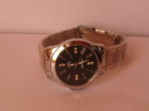 Men's Watch - Knuode K880 Round Fashion Analog with battery (Black on Silwer)